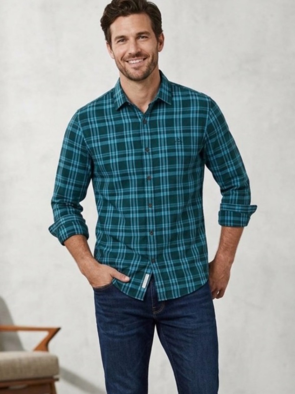 Original Penguin Plaid Button-Down Shirt